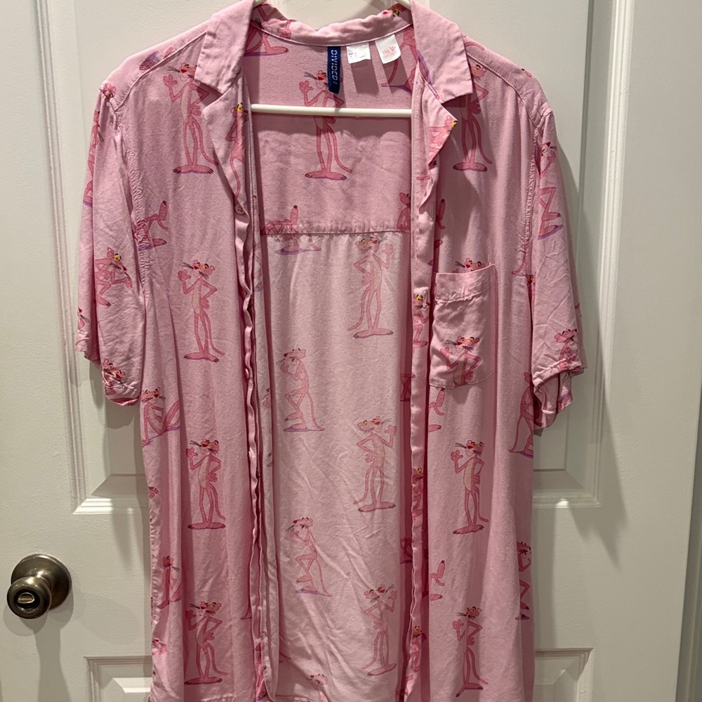 Divided Pink Graphic Men's Shirt